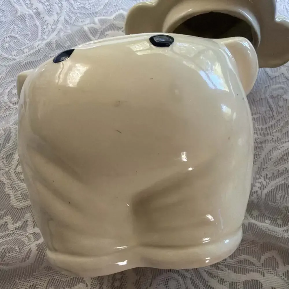 Shawnee Pottery Smiley Pig Vintage Cookie Jar 11